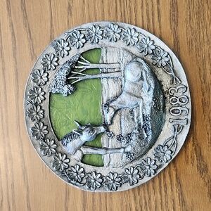 1983 Mother's Day Pewter Plate by Michael Ricker